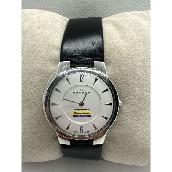 Skagen 433LSLB1 Women\'s Black Leather Analog Dial Quartz Wrist Watch JNA910 main image 8